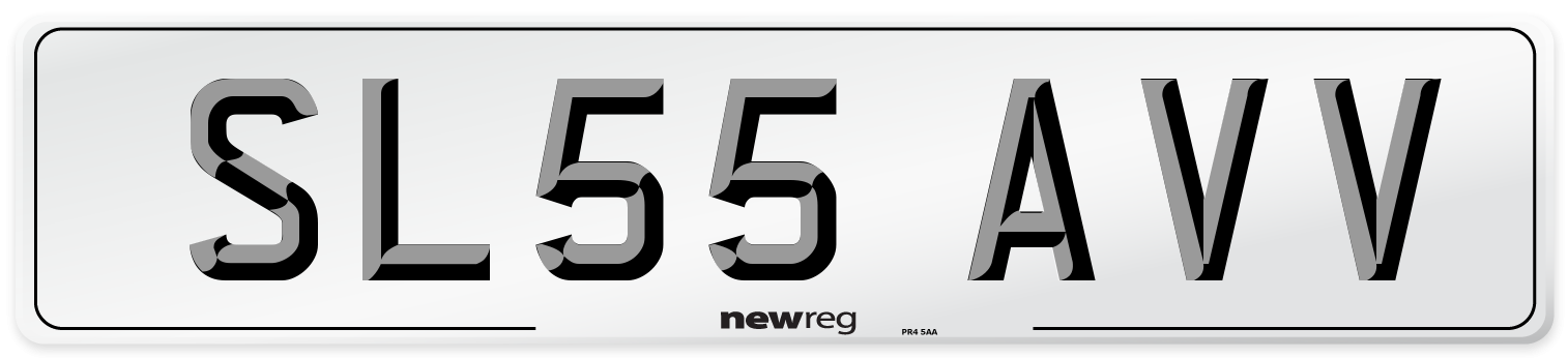 SL55 AVV Number Plate from New Reg
